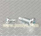 Cross recessed pan head drilling screw